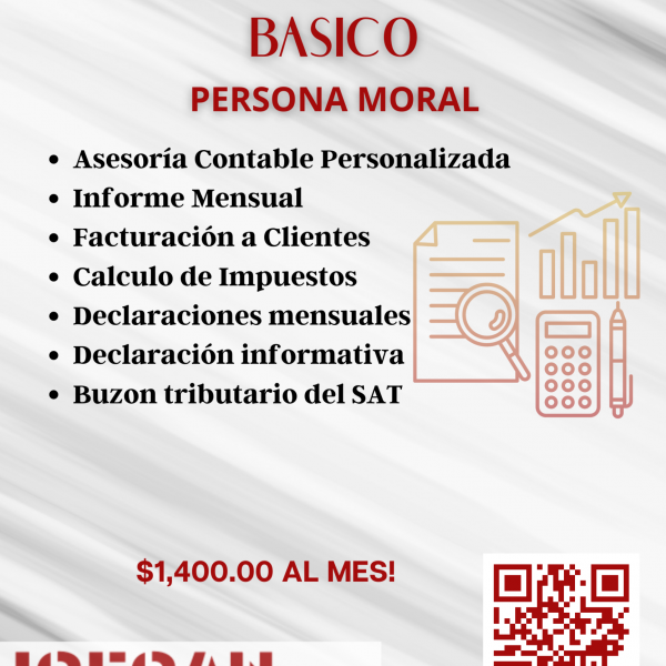 PAQUETE CONTABLE BASICO PERSONA MORAL